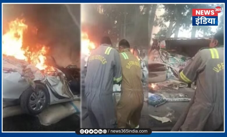 Driver Burnt Alive In Fire