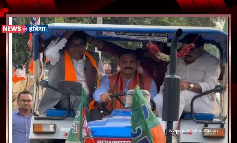 shyam jaisawal on tractor