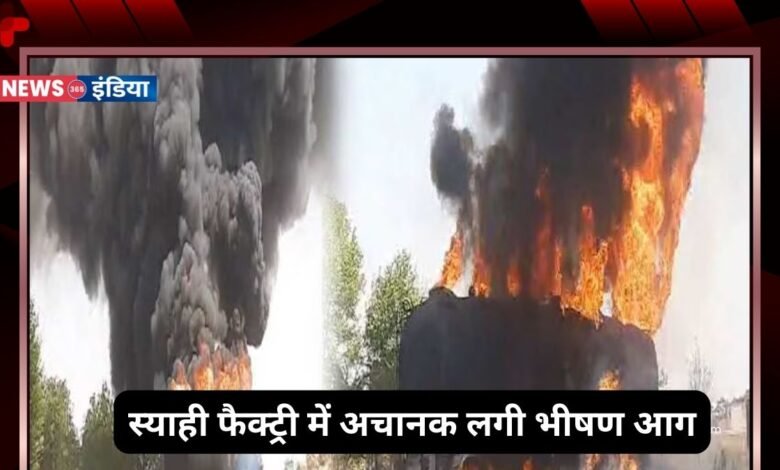 Ink Factory Fire In Rajasthan
