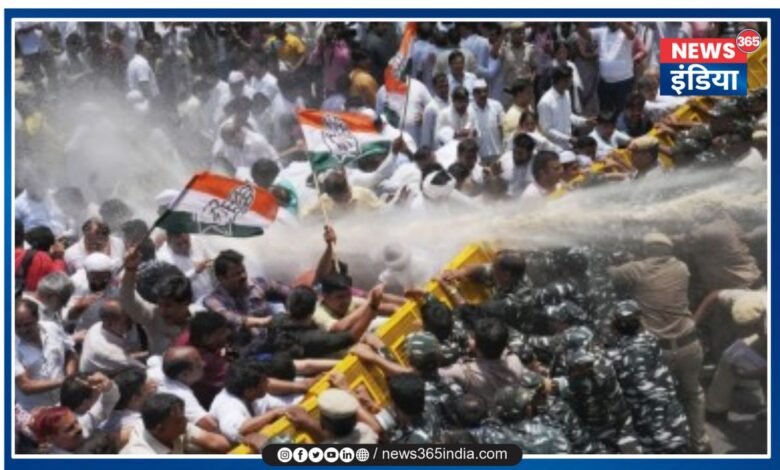 Congress Protest in Raipur