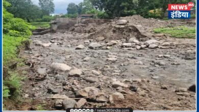 Road Washed Away By Rain