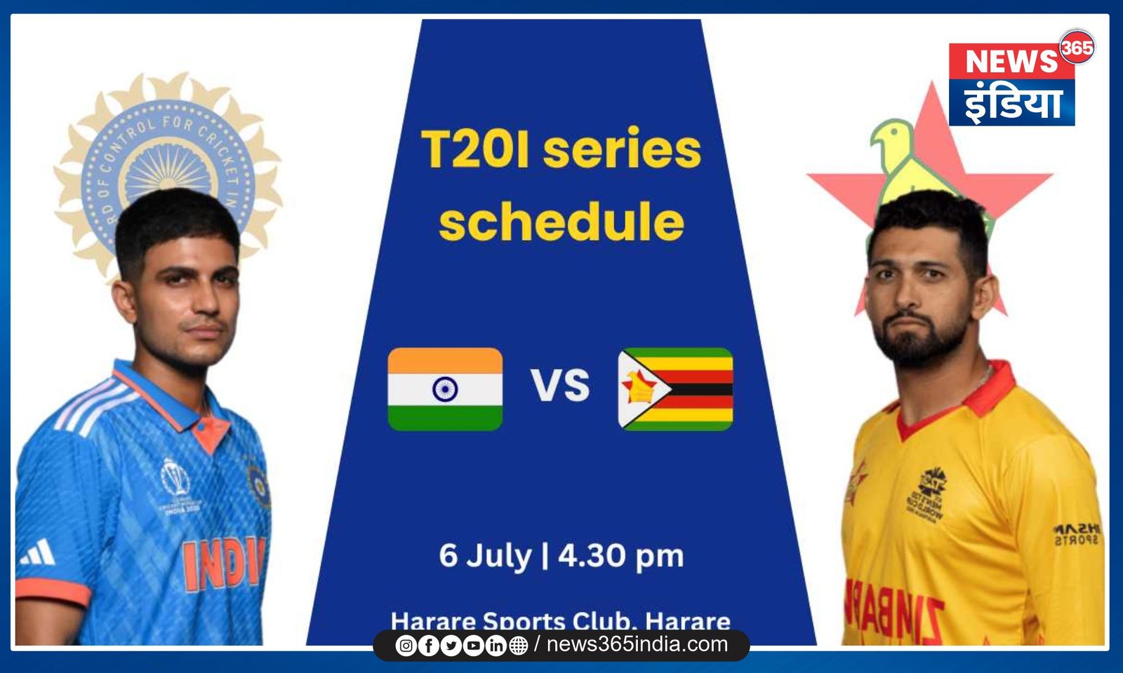 IND Vs ZIM