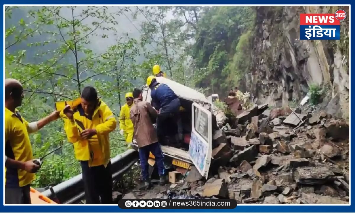 Landslide on Kedarnath Route