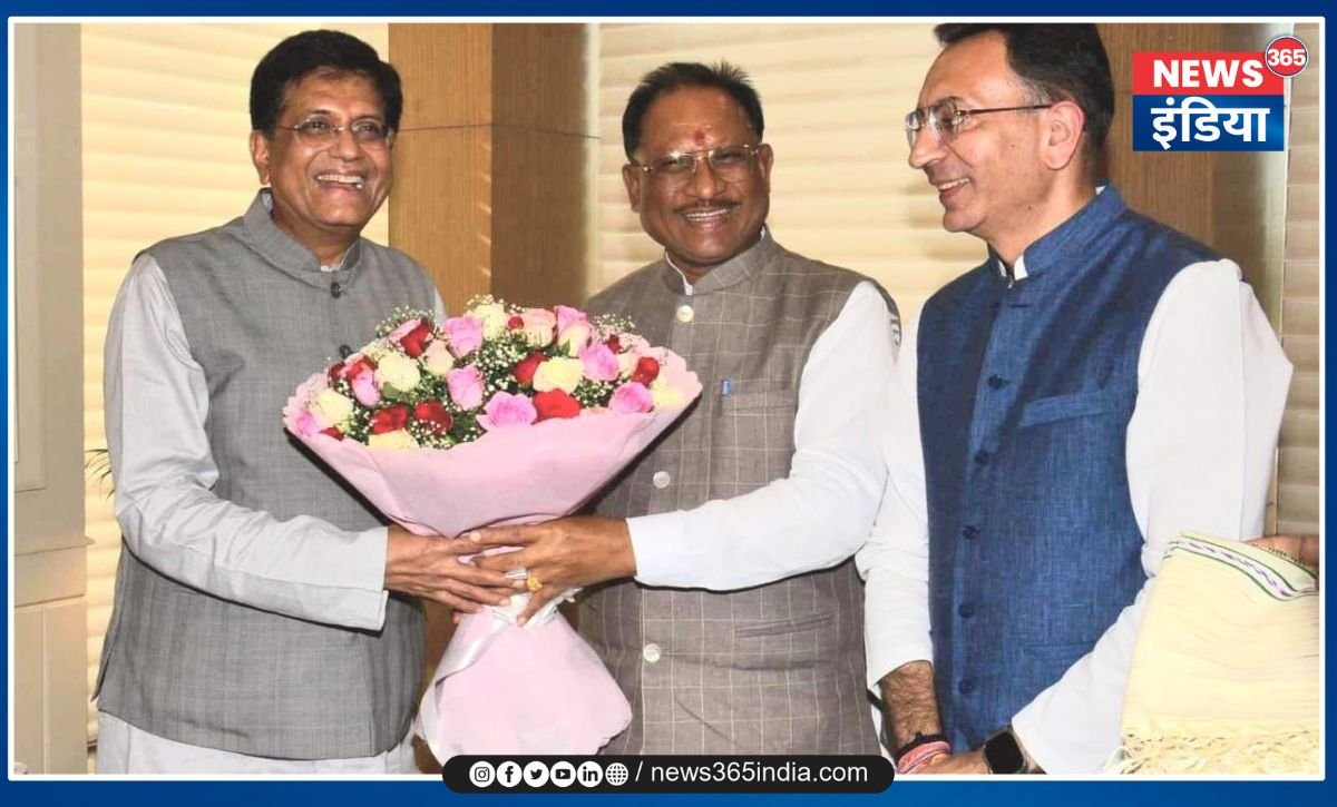 CM Vishnu Deo Sai Meet Piyush Goyal